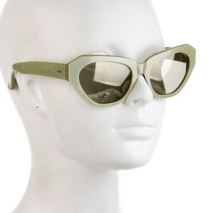 Dries Van Noten x Linda Farrow Pistachio Cat Eye Sunglasses